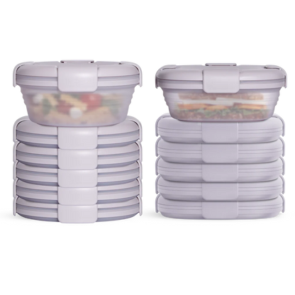 12-Pack Mixed Food Storage Set